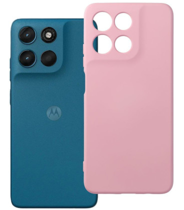 Rožinis dėklas Motorola G57 / G57 Power telefonui "Silicone Case"