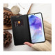 Juodas (Carbon) atverčiamas dėklas Samsung Galaxy A36 5G telefonui "Luna Book"