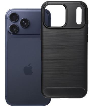 Juodas dėklas Apple iPhone 17 Pro Max / 18 Pro Max telefonui "Carbon 2.0"