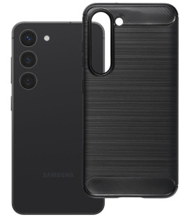 Juodas dėklas Samsung Galaxy S23 telefonui "Carbon 2.0"