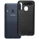 Juodas dėklas Samsung Galaxy A40 telefonui "Carbon 2.0"