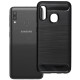 Juodas dėklas Samsung Galaxy A20e telefonui "Carbon 2.0"