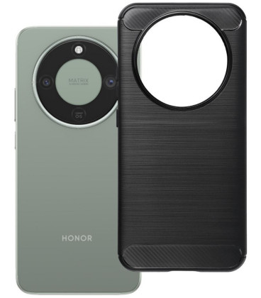 Juodas dėklas Honor Magic 8 Lite telefonui "Carbon 2.0"