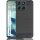 Juodas dėklas Motorola G57 / G57 Power telefonui "Carbon 2.0"