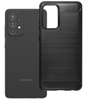Juodas dėklas Samsung Galaxy A52 5G / A52 LTE (4G) / A52S telefonui "Carbon 2.0"