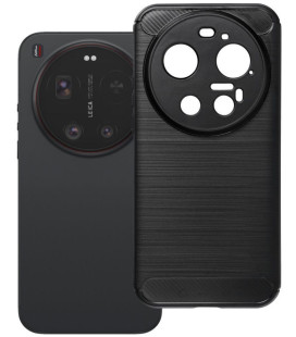 Juodas dėklas Xiaomi 17 Ultra telefonui "Carbon 2.0"