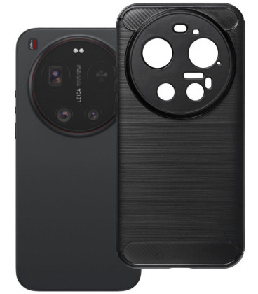 Juodas dėklas Xiaomi 17 Ultra telefonui "Carbon 2.0"