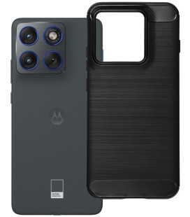 Juodas dėklas Motorola Edge 70 Pro 5G telefonui "Carbon 2.0"