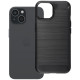 Juodas dėklas Apple iPhone 15 telefonui "Carbon 2.0"