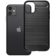 Juodas dėklas Apple iPhone 11 telefonui "Carbon 2.0"