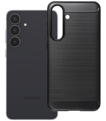 Juodas dėklas Samsung Galaxy S25 FE / S26 FE telefonui "Carbon 2.0"