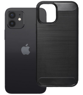 Juodas dėklas Apple iPhone 12 / 12 Pro telefonui "Carbon 2.0"