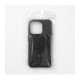 Juodas dėklas Apple iPhone 12 / 12 Pro telefonui "Carbon 2.0"