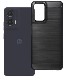 Juodas dėklas Motorola G35 5G telefonui "Carbon 2.0"