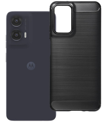 Juodas dėklas Motorola G35 5G telefonui "Carbon 2.0"