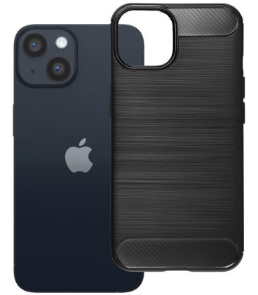 Juodas dėklas Apple iPhone 14 telefonui "Carbon 2.0"