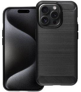 Juodas dėklas Apple iPhone 16 Pro telefonui "Carbon 2.0"