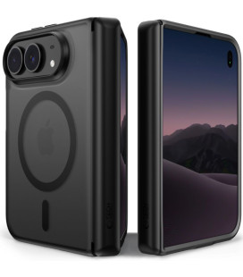 Matinis juodas dėklas Apple iPhone Duo telefonui "Tech-Protect MagPeak Magsafe CC"