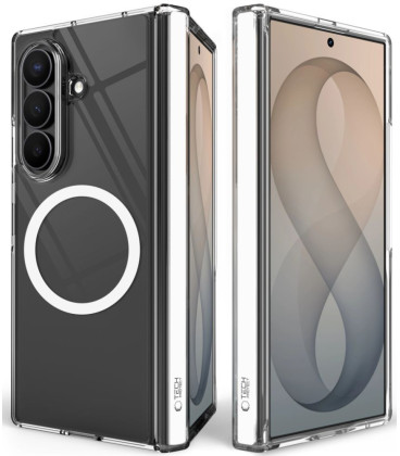 Skaidrus dėklas Samsung Galaxy Fold 7 / 8 Ultra telefonui "Tech-Protect MagPeak Magsafe"