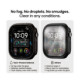 Juodas (Privacy) dėklai Apple Watch 12 (46 mm) laikrodžiui "Tech-Protect Defense"