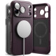 Bordo (Burgundy) dėklas Apple iPhone 17 Pro / 18 Pro telefonui "Ringke Onyx Magnetic Magsafe"