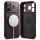 Bordo (Burgundy) dėklas Apple iPhone 17 Pro / 18 Pro telefonui "Ringke Onyx Magnetic Magsafe"