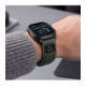 Žalia / oranžinė apyrankė Apple Watch 8 / 9 / 10 / 11 / 12 / SE / Ultra (44 / 45 / 46 / 49 mm) "Tech-Protect Nylon Elite"