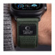 Žalia / oranžinė apyrankė Apple Watch 8 / 9 / 10 / 11 / 12 / SE / Ultra (44 / 45 / 46 / 49 mm) "Tech-Protect Nylon Elite"
