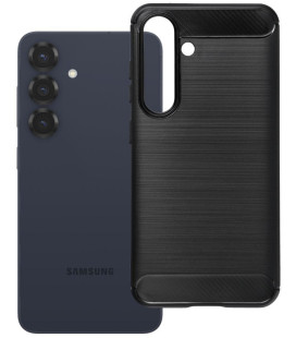 Juodas dėklas Samsung Galaxy S25 telefonui "Carbon 2.0"