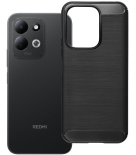 Juodas dėklas Xiaomi Redmi 17 4G / 5G telefonui "Carbon 2.0"