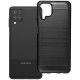Juodas dėklas Samsung Galaxy A12 telefonui "Carbon 2.0"