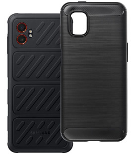 Juodas dėklas Samsung Galaxy Xcover 7 Pro telefonui "Carbon 2.0"