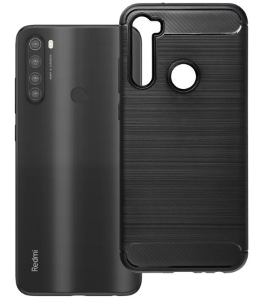 Juodas dėklas Xiaomi Redmi Note 8T telefonui "Carbon 2.0"