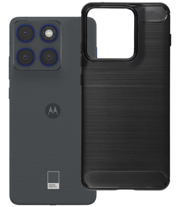 Juodas dėklas Motorola Edge 70 telefonui "Carbon 2.0"