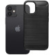 Juodas dėklas Apple iPhone 12 Mini telefonui "Carbon 2.0"