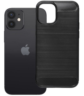 Juodas dėklas Apple iPhone 12 Mini telefonui "Carbon 2.0"