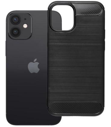 Juodas dėklas Apple iPhone 12 Mini telefonui "Carbon 2.0"