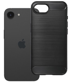 Juodas dėklas Apple iPhone 16e / 17e telefonui "Carbon 2.0"