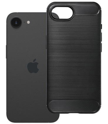 Juodas dėklas Apple iPhone 16e / 17e telefonui "Carbon 2.0"