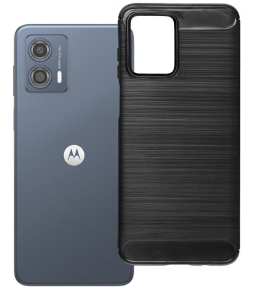 Juodas dėklas Motorola G53 / G13 telefonui "Carbon 2.0"