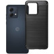 Juodas dėklas Motorola G84 telefonui "Carbon 2.0"