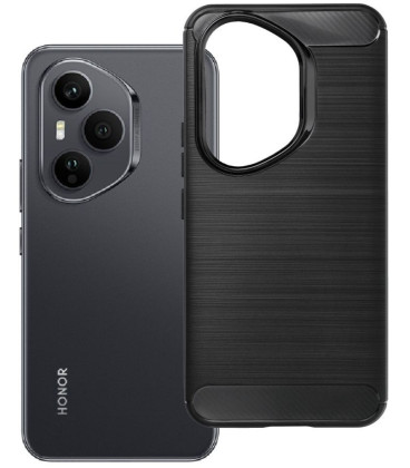 Juodas dėklas Honor 400 Pro telefonui "Carbon 2.0"