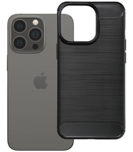Juodas dėklas Apple iPhone 13 Pro telefonui "Carbon 2.0"