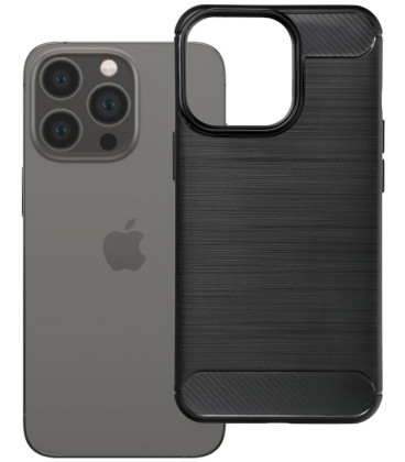 Juodas dėklas Apple iPhone 13 Pro telefonui "Carbon 2.0"