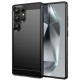 Juodas dėklas Samsung Galaxy S25 Ultra telefonui "Carbon 2.0"