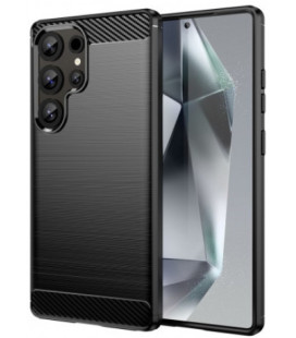 Juodas dėklas Samsung Galaxy S25 Ultra telefonui "Carbon 2.0"
