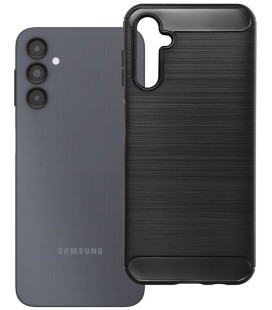 Juodas dėklas Samsung Galaxy A14 4G / 5G telefonui "Carbon 2.0"