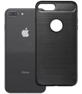 Juodas dėklas Apple iPhone 7 Plus / 8 Plus telefonui "Carbon 2.0"