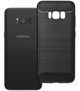 Juodas dėklas Samsung Galaxy S8 telefonui "Carbon 2.0"