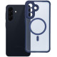 Matinis mėlynas / skaidrus dėklas Samsung Galaxy A57 5G telefonui "Full Matte Mag Cover"